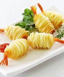 CREVETI IN CUIB DE CARTOF 5 BUC